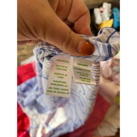 Lilly Pulitzer Sydney caftan top in the House of Nemo women's L-xL - Picture 4 of 4